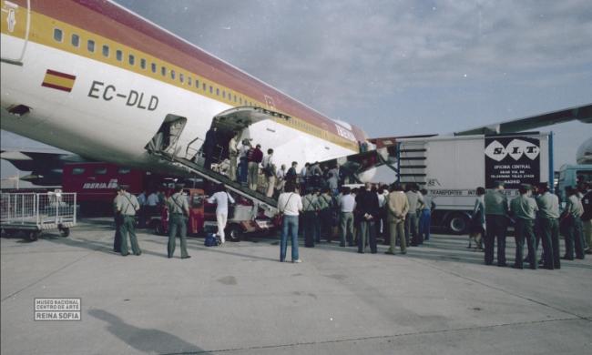 Guernica arrives in Madrid