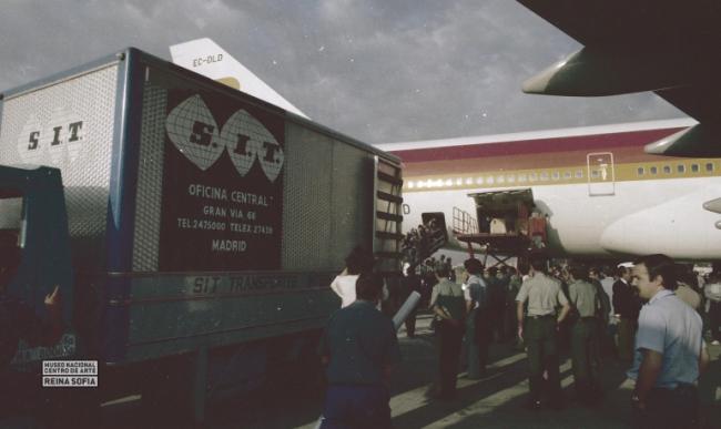 Guernica arrives in Madrid