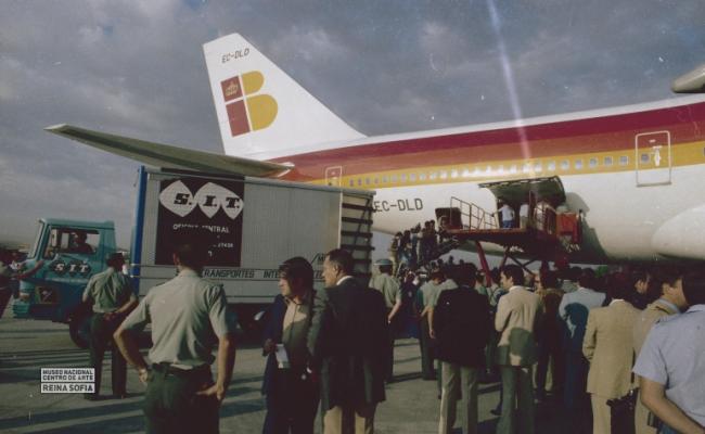 Guernica arrives in Madrid