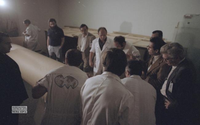 Guernica arrives in Madrid