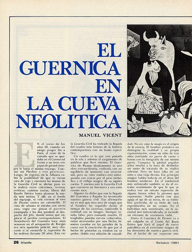 El Guernica en la cueva neolitica