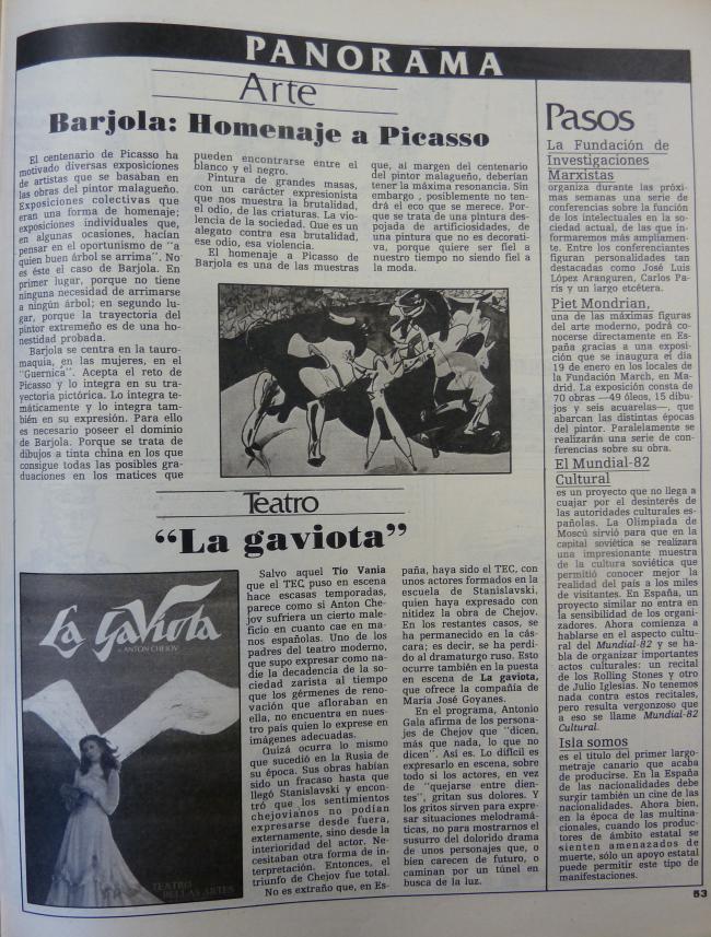 Barjola: homage to Picasso