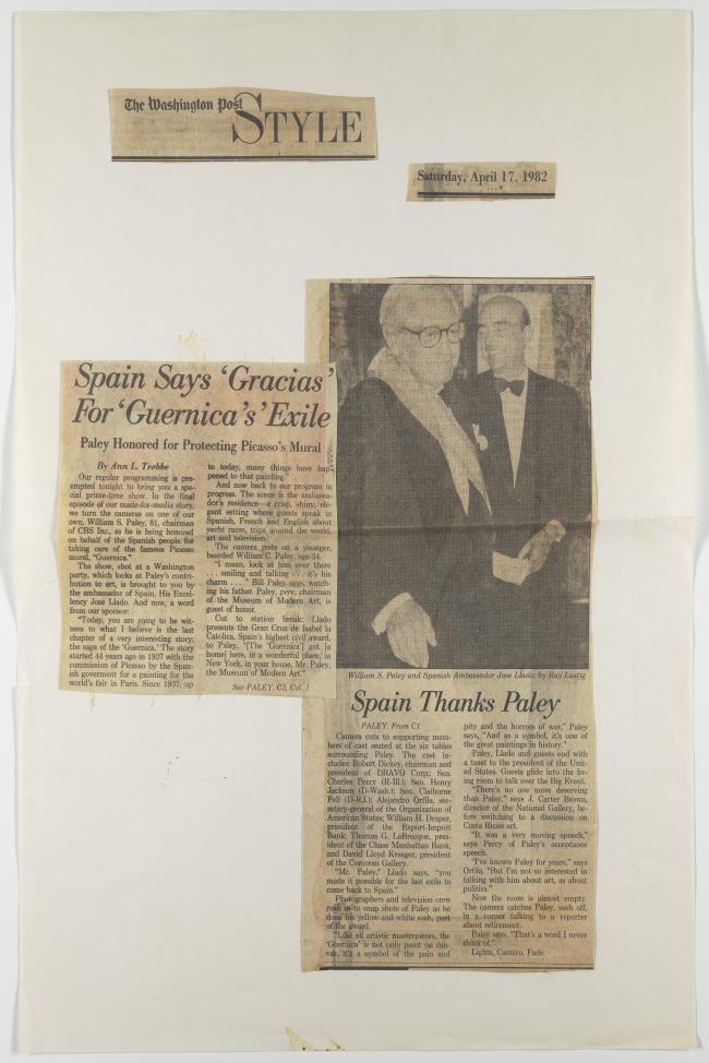 España da las gracias por el exilio de Guernica