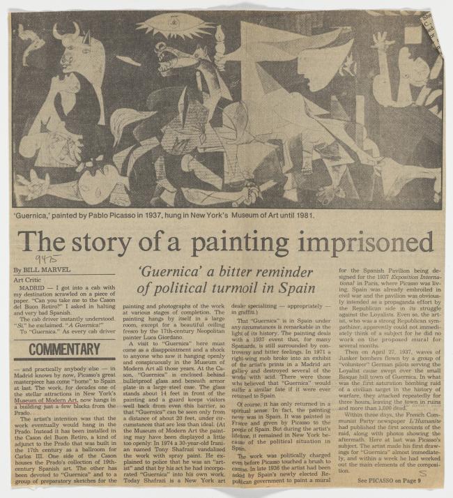 La historia de una pintura encarcelada