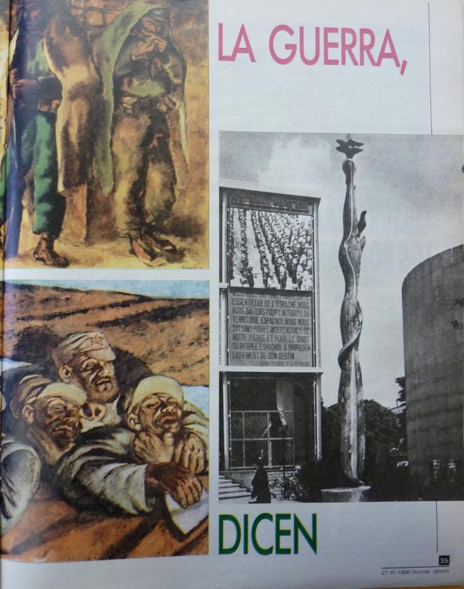 Arte contra la guerra, dicen