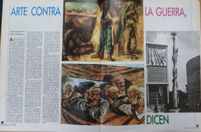 Arte contra la guerra, dicen