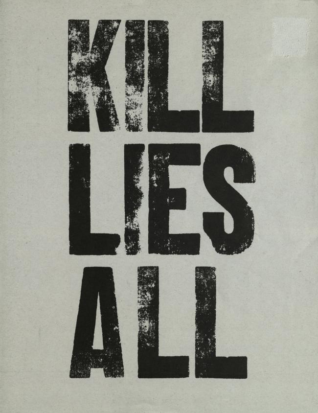Catálogo de la exposición Kill lies all