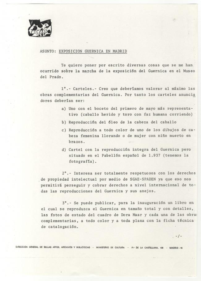 Carta sobre la exposición del Casón del Buen Retiro