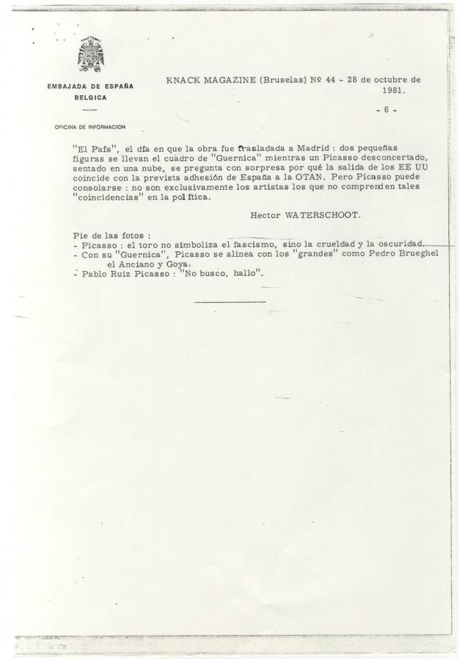 Un cuadro, demasiado grande para un régimen. El Guernica de Picasso cambió de sitio
