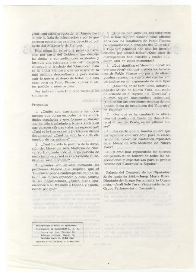 Boletín Oficial de las Cortes Generales del 17 de julio de 1981
