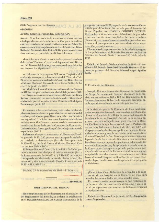 EN Boletín Oficial de las Cortes