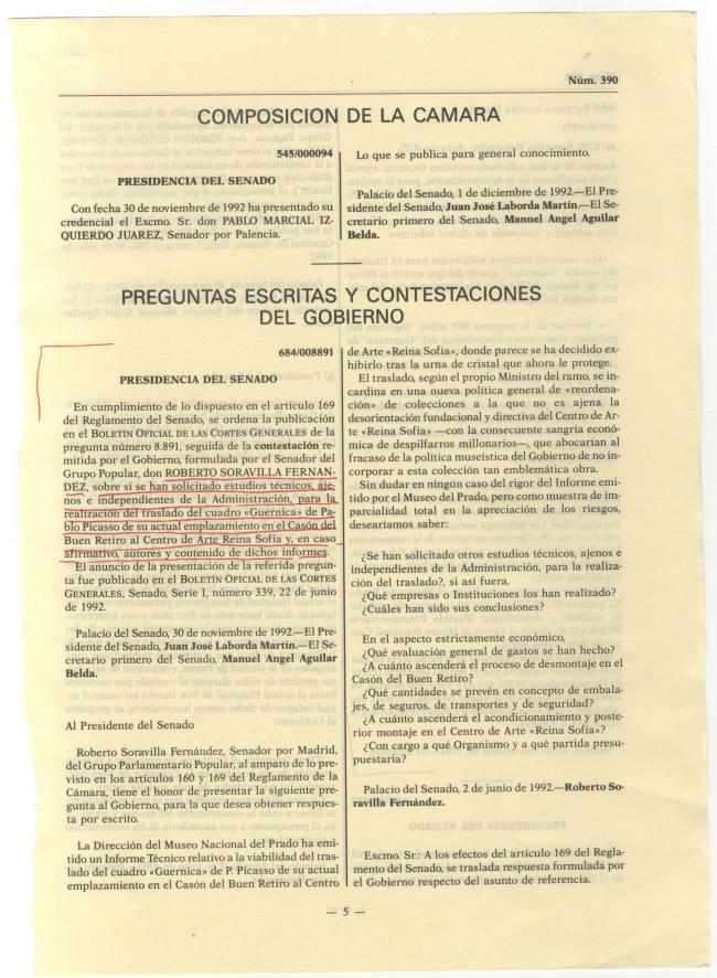 EN Boletín Oficial de las Cortes