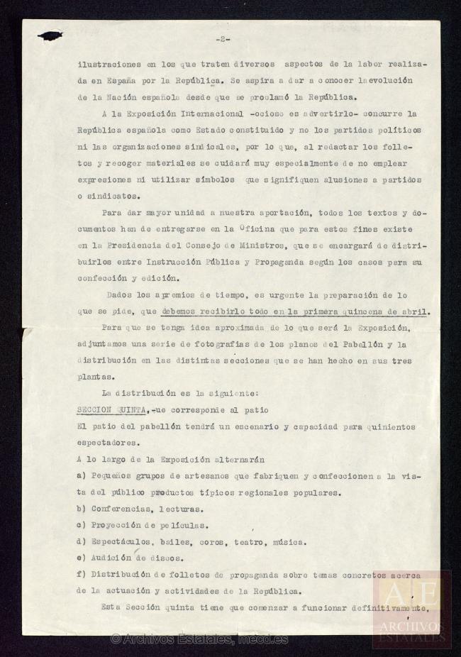 Informe sobre la Exposición Internacional de París