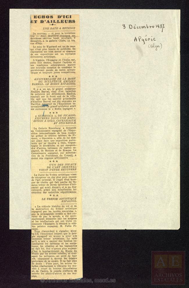 Guernica de Picasso incluido en una exposición de Oslo, Copenague y Estocolmo