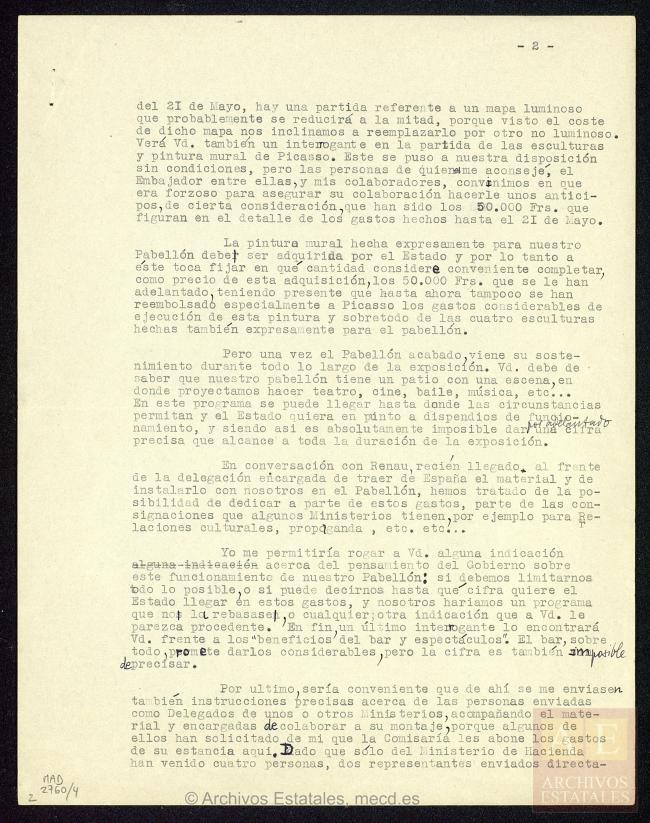 EN Carta de José Gaos a Juan Negrín