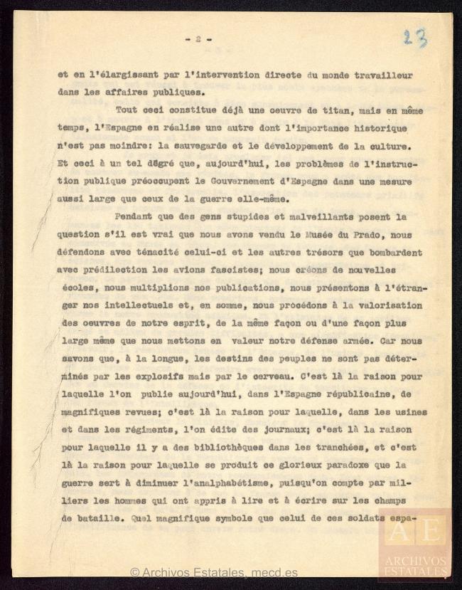 Discurso de inauguración del Pabellón de España 