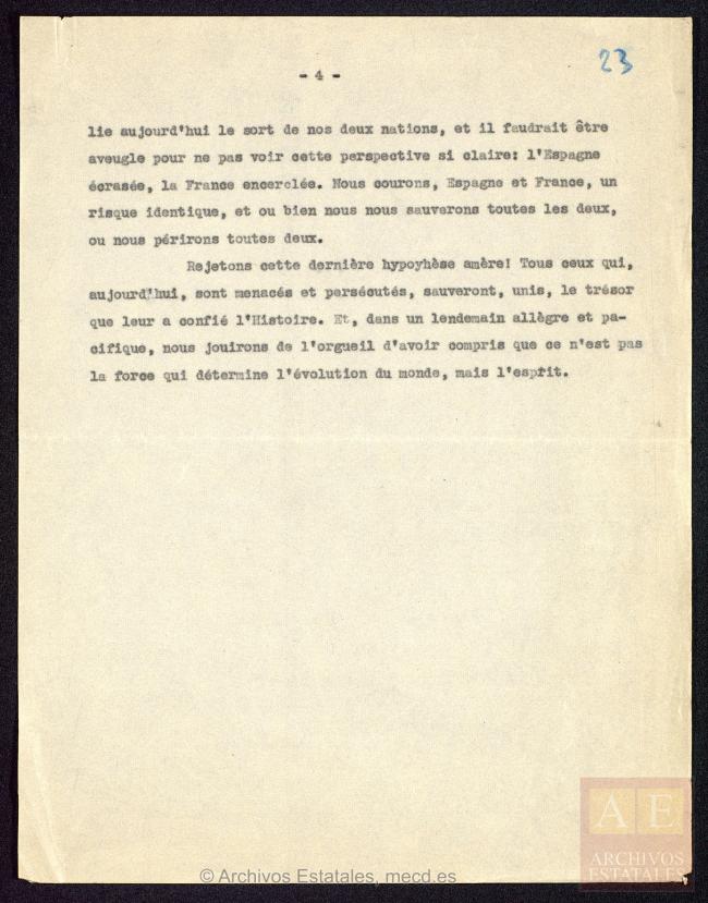 Discurso de inauguración del Pabellón de España 