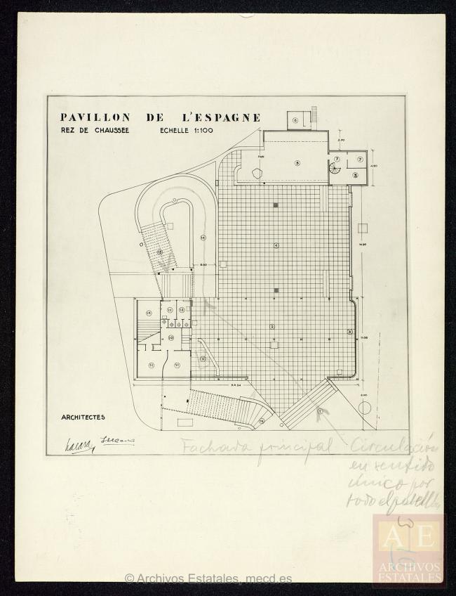 Planos del Pabellón de de España