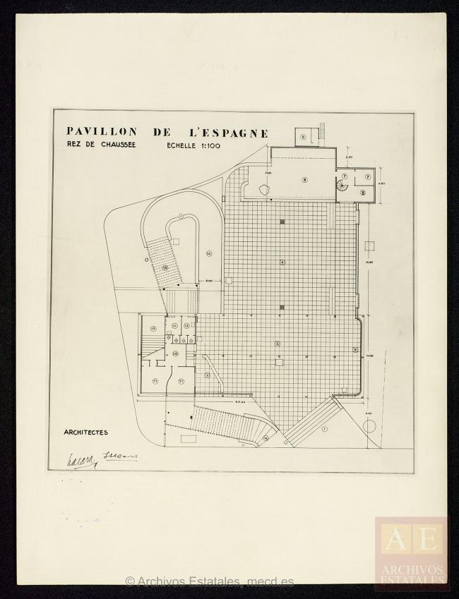 Planos del Pabellón de de España