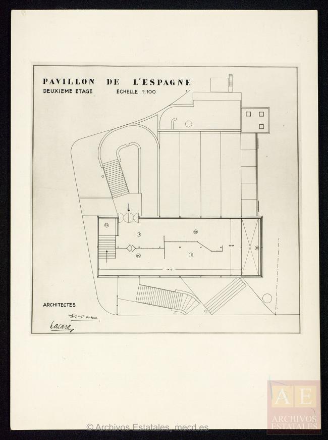 Planos del Pabellón de de España