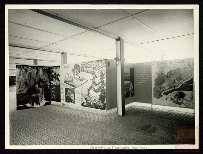 Fotomontajes del tercer piso del Pabellón de España