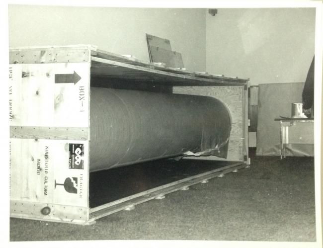 Montaje de Guernica en el Casón del Buen Retiro