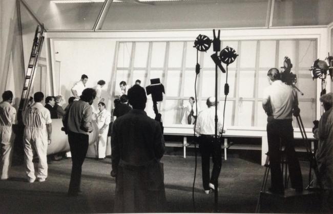 Montaje de Guernica en el Casón del Buen Retiro