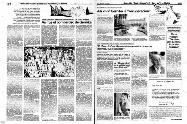 Euskadi insiste: el Guernica a Gernika