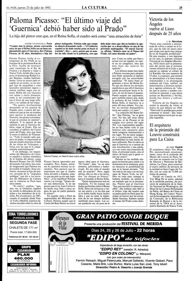 El último viaje del Guernica debió haber sido al Prado