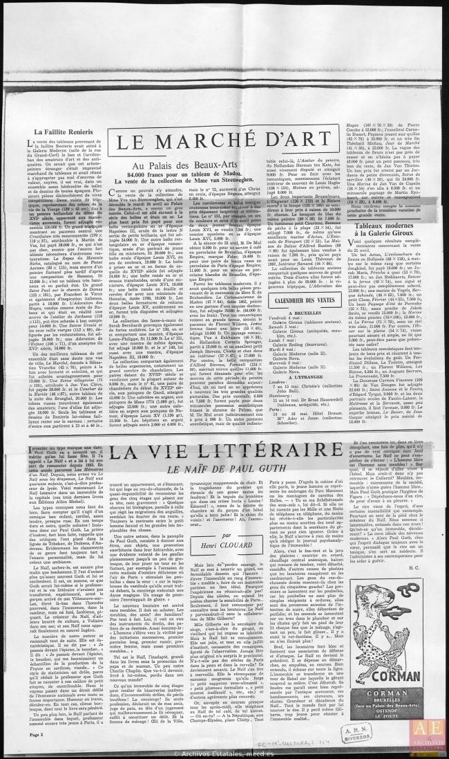 Carta del embajador de España en Bélgica a Alberto Martín-Artajo Álvarez