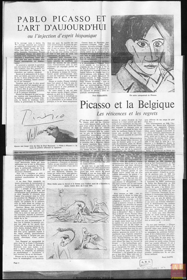 Carta del embajador de España en Bélgica a Alberto Martín-Artajo Álvarez