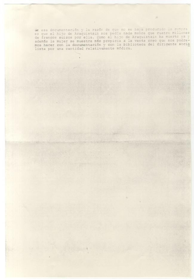 Informe sobre las negociaciones para el traslado de Guernica