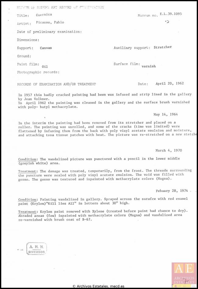 Informe del Museum of Modern Art de Nueva York 