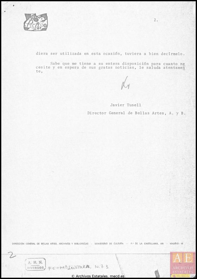 Carta de Javier Tusell a Wenceslao Roces y respuesta