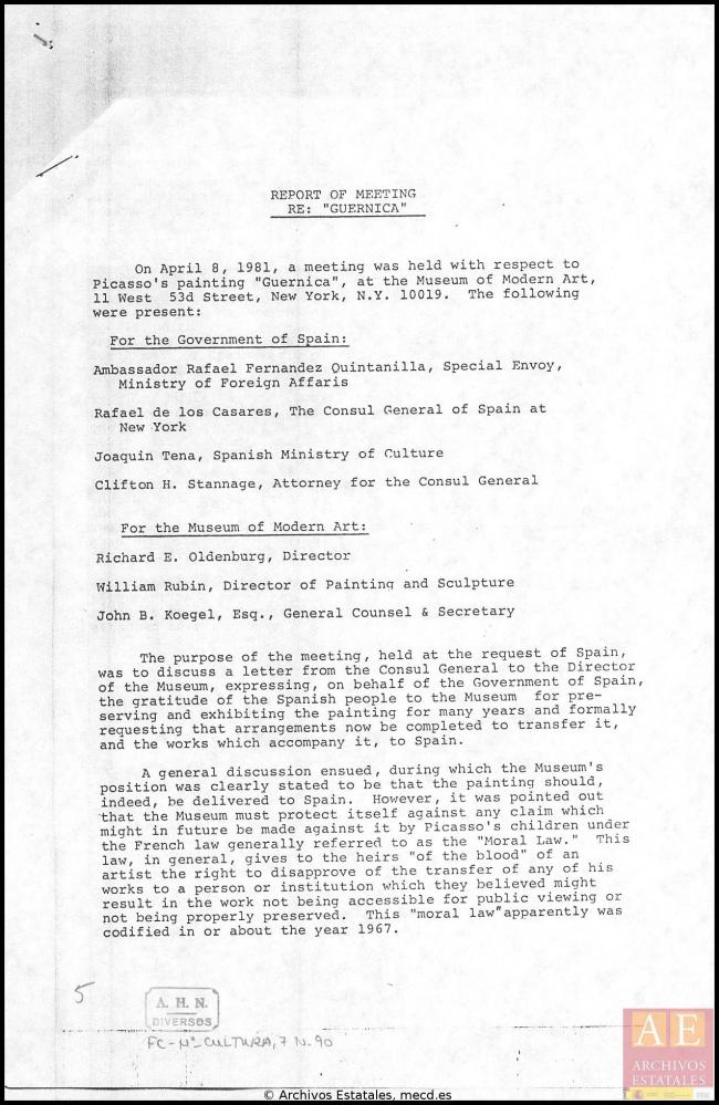 Carta de Rafael Fernández Quintanilla a Carlos Robles Piquer