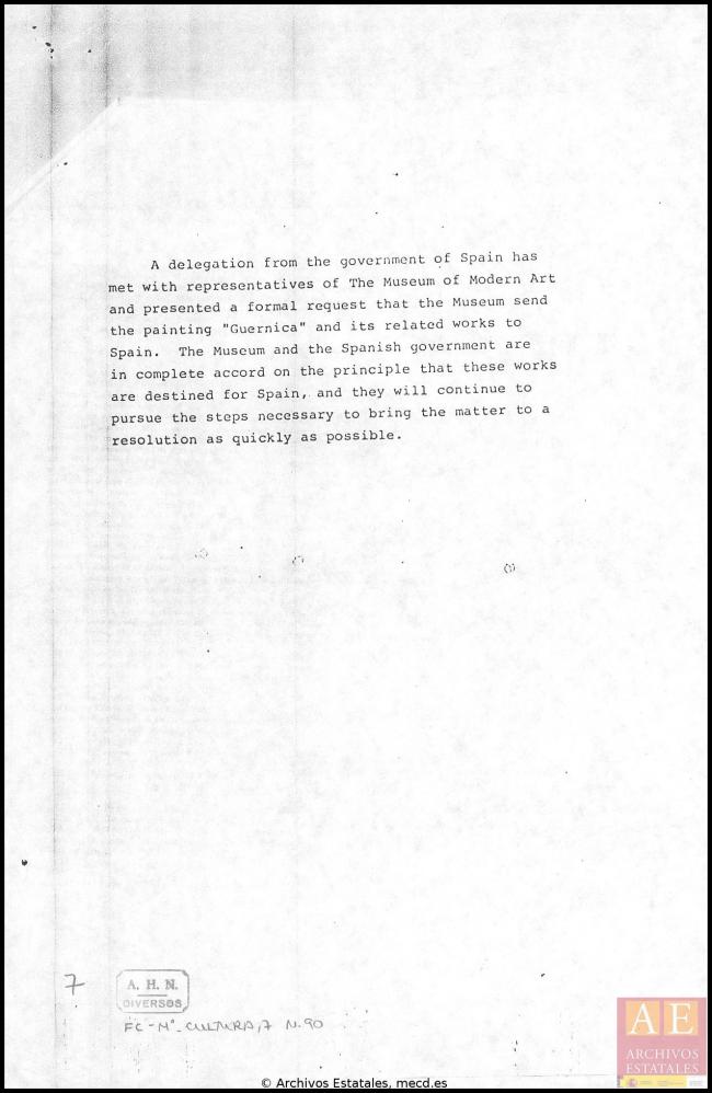 Carta de Rafael Fernández Quintanilla a Carlos Robles Piquer