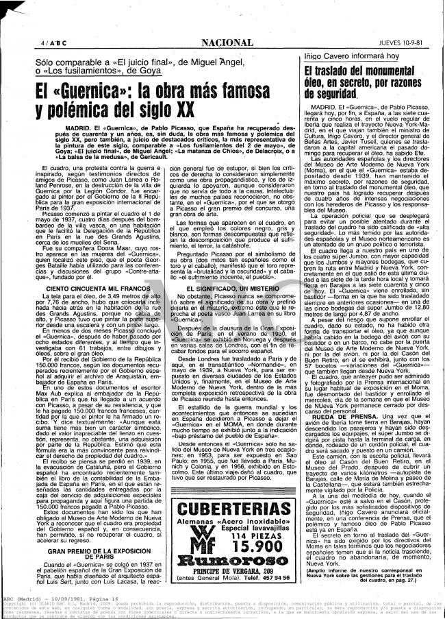 El Guernica, la obra más famosa y polémica del siglo XX