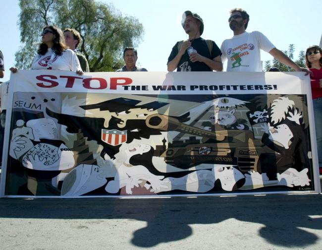 Katia Christodoulou, Demonstration against the war in Iraq on its second anniversary, Nicosia, August 2, 2006