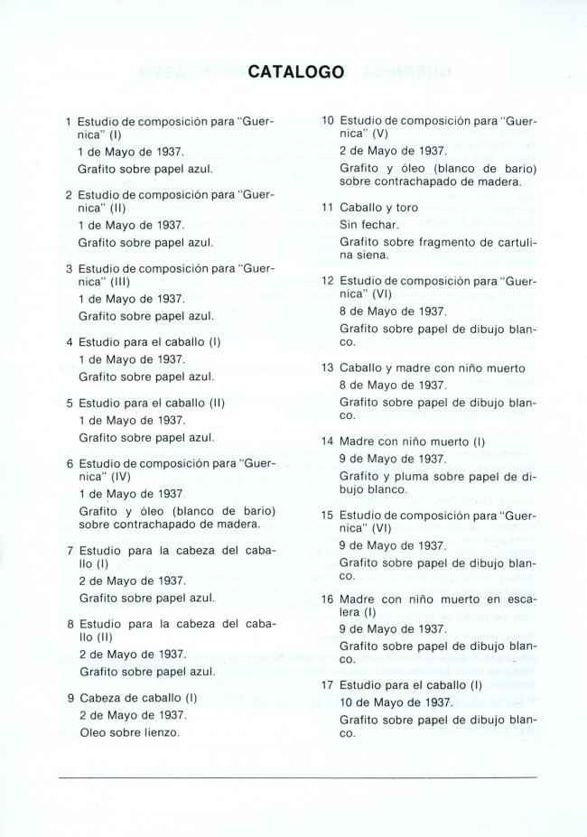 Catálogo de la exposición Guernica. Legado Picasso en León