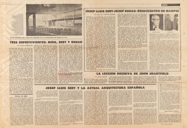 Tres supervivientes: Miró, Sert y Renau