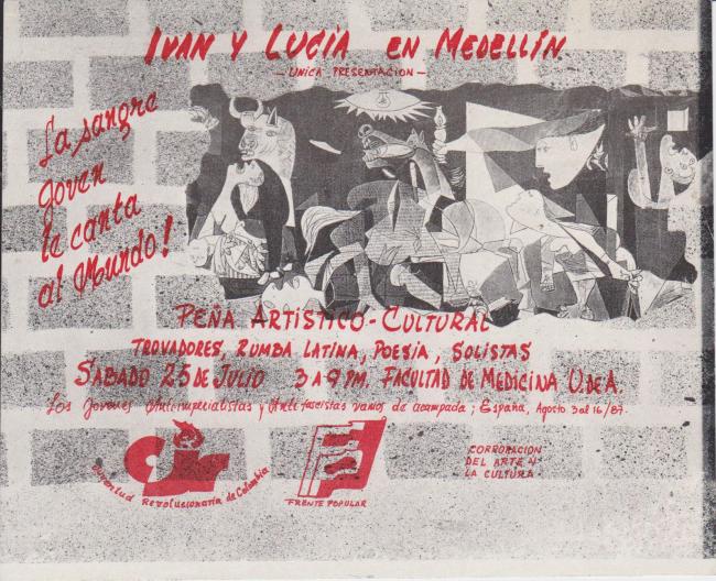 Sticker of the representation Iván y Lucía en Medellín