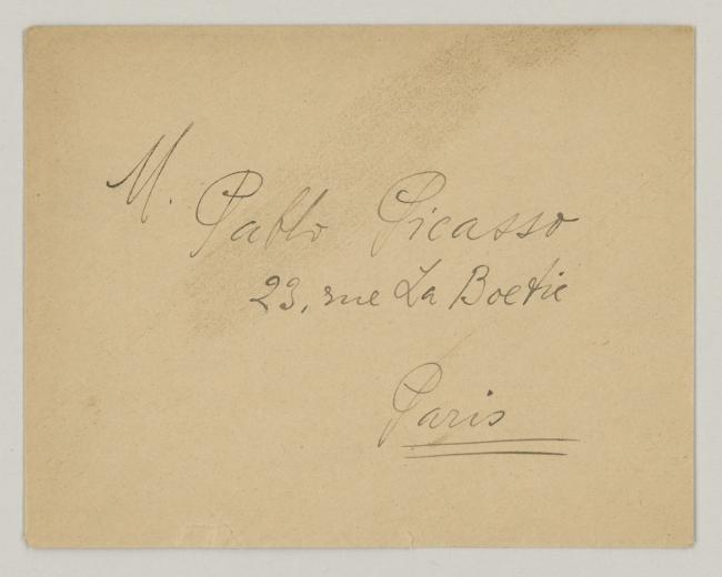 Carta de Francisco De Troya a Pablo Picasso del 16 de noviembre de 1939