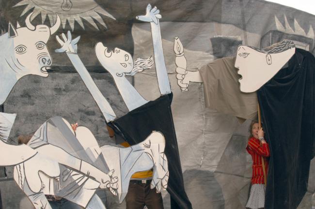 EN Protesta durante el aniversario de la batalla de Fayetteville