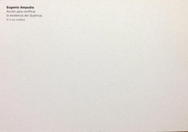 Acción para certificar la existencia del Guernica