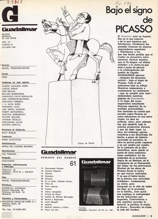 Bajo el signo de Picasso