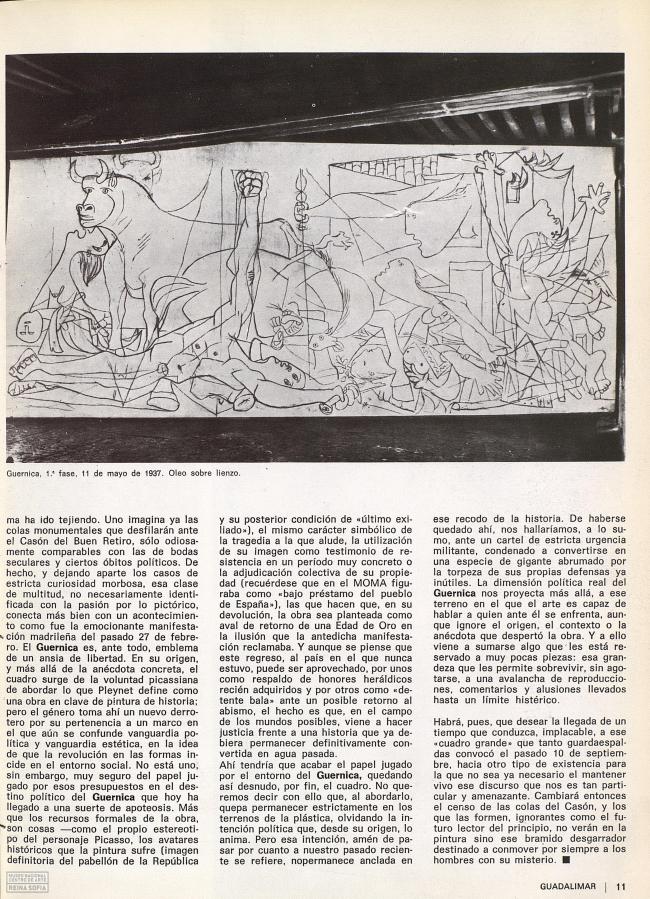 El regreso del cuadro