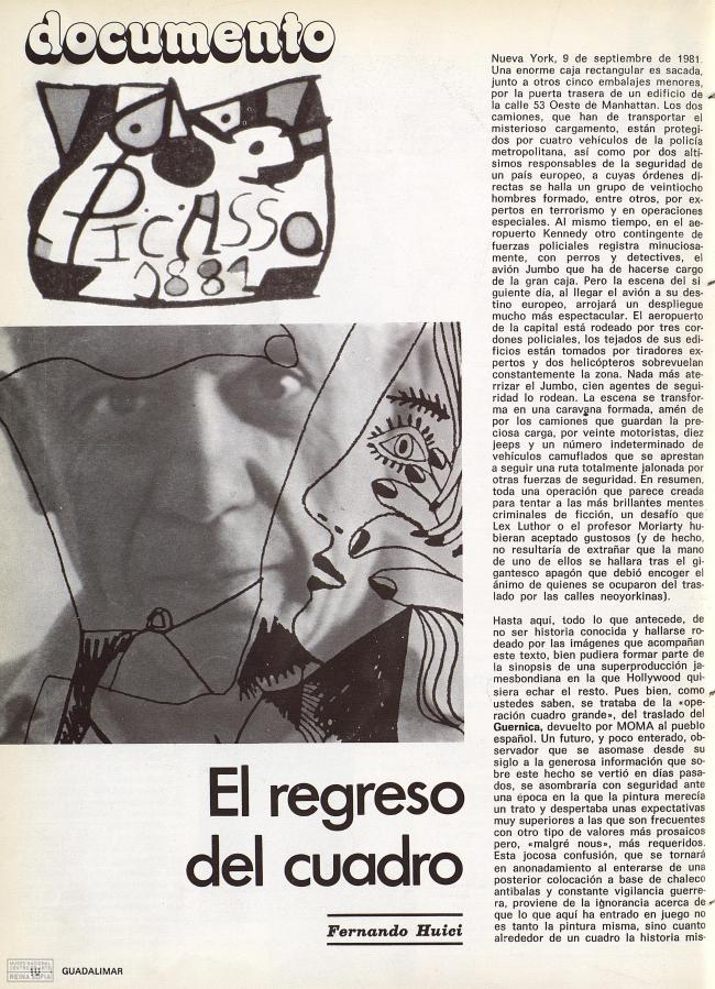 El regreso del cuadro