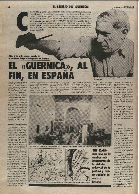 El "Guernica", al fin, en España