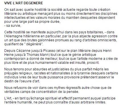 Vive l'art degeneré
