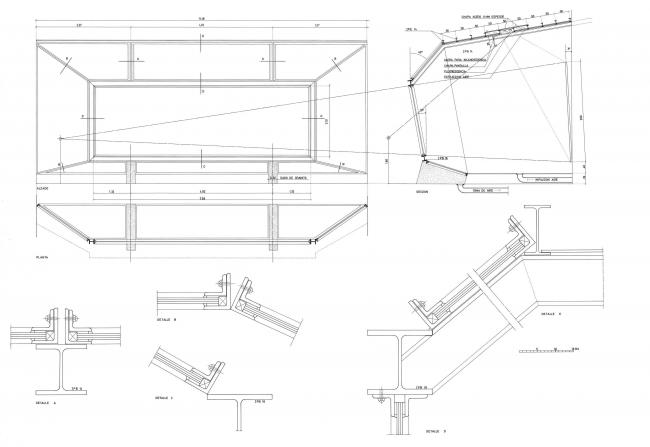 EN Planos de la urna de vidrio «antidisturbios» protectora de Guernica